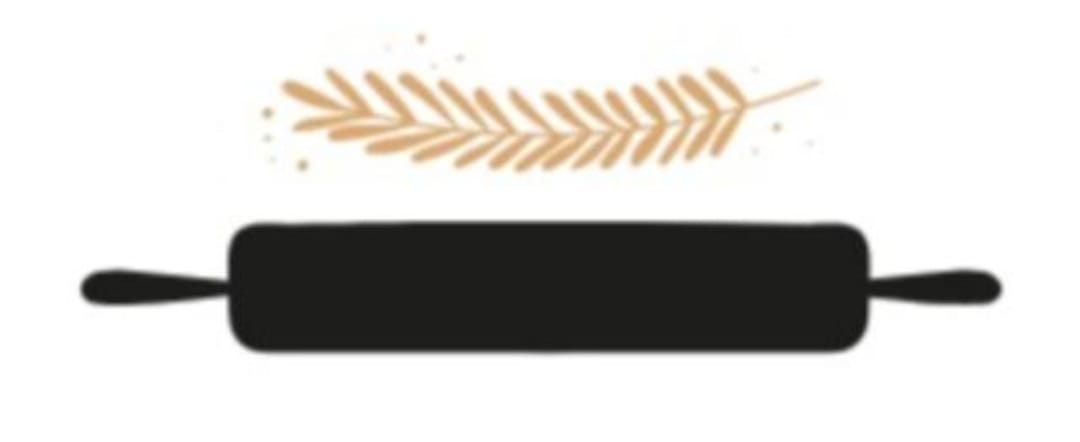 Belan Logo - Rolling Pin with Wheat